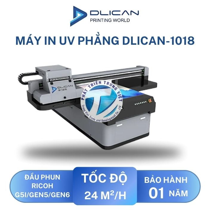 Máy In UV phẳng DLI-1018